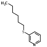 CAS#: 100056-23-3, 3-(Hexylsulfanyl)Pyridine