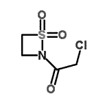 CAS 登录号：100181-28-0， 2-氯-1-(1,1-二氧代-1,2-噻吩基氮杂环丁-2-基)乙酮