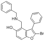 CAS#: 100347-62-4, 2-Bromo-3-Phenyl-4-[(Phenylmethylamino)Methyl]-1-Benzofuran-5-Ol