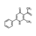 CAS 登录号：10037-19-1， 3-乙酰基-2-甲基-6-苯基-4(1H)-吡啶酮