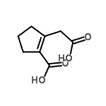 CAS#: 100378-73-2, 2-(Carboxymethyl)-1-Cyclopentene-1-Carboxylic Acid