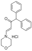 CAS 登录号：100482-63-1， 1,1-二苯基-4-吗啉基-3-丁烯-2-酮盐酸盐