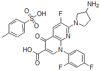 CAS 登录号:100490-94-6, 托氟沙星对甲苯磺酸盐