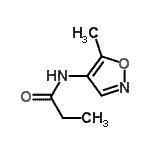 CAS 登录号：100499-64-7， N-(5-甲基-1,2-恶唑-4-基)丙酰胺