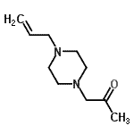 CAS 登录号：100500-91-2， 1-(4-烯丙基哌嗪-1-基)丙-2-酮