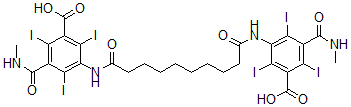 CAS#: 10058-41-0, 3,3'-(Decanedioyldiimino)bis(2,4,6-triiodo-5-(methylcarbamoyl)benzoic acid)