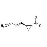CAS#: 100678-76-0, (1R,2S)-2-[(1E)-1,3-Butadien-1-Yl]Cyclopropanecarbonyl Chloride