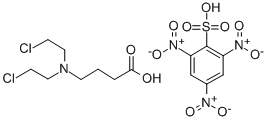 CAS#: 100700-27-4, 4-(Bis(2-chloroethyl)amino)butyric acid 2,4,6-trinitrobenzenesulfonate