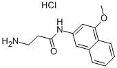 CAS 登录号：100900-08-1， 3-氨基-N-(4-甲氧基-2-萘基)-丙酰胺盐酸盐(1:1)