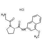 CAS 登录号：100929-90-6， 甘氨酰-N-(4-甲氧基-2-萘基)-L-脯氨酰胺盐酸盐(1:1)