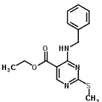 CAS 登录号：100973-67-9， 乙基4-(苄基氨基)-2-(甲硫基)-5-嘧啶羧酸酯