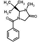 CAS 登录号:101055-56-5, (2S)-1-苯甲酰基-3-甲基-2-(2-甲基-2-丙基)-4-咪唑烷酮