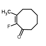 CAS 登录号：101128-36-3， (2E)-2-氟-3-甲基-2-环辛烯-1-酮