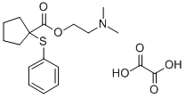 CAS#: 101329-93-5, 1-(Phenylthio)cyclopentanecarboxylic acid 2-(dimethylamino)ethyl ester oxalate