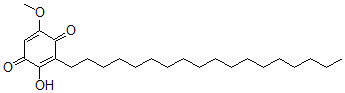 CAS 登录号:101339-26-8, 2-羟基-3-十八烷基-5-甲氧基-1,4-苯醌