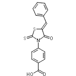 CAS#: 101439-76-3, 4-[(5Z)-5-Benzylidene-4-Oxo-2-Thioxo-1,3-Thiazolidin-3-Yl]Benzoic Acid