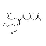 CAS 登录号：101499-91-6， 3-甲基-5-氧代-5-(3,4,5-三甲氧基苯基)戊酸