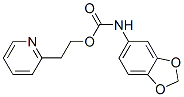 CAS 登录号：101516-96-5， 2-吡啶-2-基乙基N-苯并[1,3]二氧杂环戊烯-5-基氨基甲酸酯