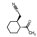 CAS 登录号：101534-15-0， [(1S,2R)-2-乙酰基环己基]乙腈