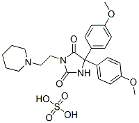 CAS 登录号：101564-64-1， 5,5-二(p-甲氧基苯基)-3-(2-哌啶乙基)海因半硫酸盐