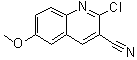CAS 登录号：101617-91-8， 2-氯-6-甲氧基-3-喹啉甲腈