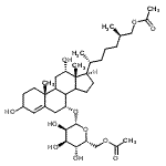 CAS#: 101691-11-6, (7alpha,8xi,9xi,12alpha,14xi,25R)-7-[(6-O-Acetyl-beta-D-Gulopyranosyl)Oxy]-3,12-Dihydroxycholest-4-En-27-Yl Acetate
