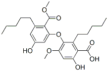 CAS#: 101910-69-4, 6-Hydroxy-3-(5-Hydroxy-2-Methoxycarbonyl-3-Pentylphenoxy)-4-Methoxy-2-Pentylbenzoic Acid