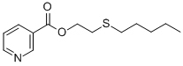 CAS 登录号：101952-69-6， 2-(戊基硫代)乙基烟酸酯