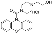 CAS 登录号：102233-26-1， 1-(2-羟基乙基)-4-(吩噻嗪-10-基)羰基哌嗪盐酸盐