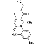 CAS 登录号：10230-60-1， 乙基1-(2,4-二甲基苯基)-4-羟基-2-甲基-6-氧代-1,6-二氢-3-吡啶羧酸酯