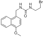 CAS 登录号:102434-28-6, 1-(2-溴乙基)-3-(4-甲氧基-1-萘甲基)脲