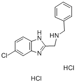 CAS 登录号:102516-85-8, 5-氯-2-苄基氨基甲基苯并咪唑二盐酸盐