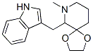CAS 登录号：102520-47-8， 6-(3-吲哚基甲基)-7-甲基-1,4-二氧杂-7-氮杂螺(4,5)-癸烷