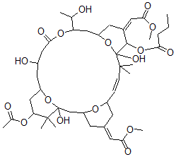 CAS#: 102604-78-4, (1S,3S,5Z,7R,8E,11S,12S,13E,15S,17R,21R,23R,25S)-25-(Acetyloxy)-1,11,21-Trihydroxy-17-(1R)-1-Hydroxyethyl-5,13-Bis(2-Methoxy-2-Oxoethylidene)-10,10,26,26-Tetramethyl-19-Oxo-18,27,28,29-Tetraoxatetracyclo21.3.1.13,7.111,15Nonacos-8-En-12-Yl-Butanoic Acid
