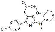 CAS#: 102612-89-5, 2-[4-(4-Chlorophenyl)-2-[(2-Methoxyphenyl)Methylamino]-1,3-Thiazol-5-Yl]Acetic Acid