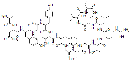 CAS 登录号：102643-50-5， L-丙氨酰-L-天冬氨酰胺酰-L-酪氨酰甘氨酰-L-酪氨酰-L-苏氨酰-L-苯丙氨酰甘氨酰-L-丝氨酰甘氨酰-L-苏氨酰-L-精氨酰-L-亮氨酰-L-苏氨酰-L-缬氨酰-L-缬氨酸