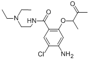 CAS 登录号：102670-46-2， 4-氨基-5-氯-N-(2-二乙基氨基乙基)-2-(3-氧代丁烷-2-基氧基)苯甲酰胺