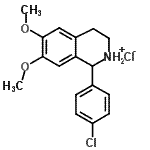 CAS#: 10268-27-6, 1-(4-Chlorophenyl)-6,7-Dimethoxy-1,2,3,4-Tetrahydroisoquinolinium Chloride