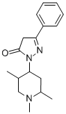 CAS 登录号:102689-19-0, 2,4-二氢-5-苯基-2-(1,2,5-三甲基-4-哌啶基)-3H-吡唑-3-酮