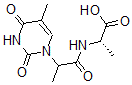 CAS 登录号：102772-04-3， (2S)-2-[2-(5-甲基-2,4-二氧代嘧啶-1-基)丙酰氨基]丙酸
