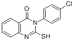 CAS#: 1028-40-6, 3-(4-Chlorophenyl)-2-Sulfanylidene-1H-Quinazolin-4-One