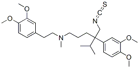 CAS#: 102852-53-9, 4-(3,4-Dimethoxyphenyl)-N-[2-(3,4-Dimethoxyphenyl)Ethyl]-4-(Isothiocyanatomethyl)-N,5-Dimethylhexan-1-Amine