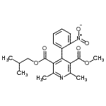 CAS#: 103026-83-1, Isobutyl Methyl 2,6-Dimethyl-4-(2-Nitrophenyl)-3,5-Pyridinedicarboxylate
