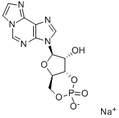 CAS 登录号：103213-51-0， 3-(2,3-O-磷酸亚基-B-D-呋喃核糖基)-3H-咪唑并[2,1-I]嘌呤单钠盐