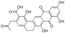 CAS#: 103370-21-4, 5,6,8,13-Tetrahydro-1,7,9,11-tetrahydroxy-8,13-dioxo-3-(2-oxopropyl)-Benzo(a)naphthacene-2-carboxylic acid