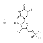 CAS#: 103404-82-6, 5-Iodo-1-(5-O-Phosphonopentofuranosyl)-2,4(1H,3H)-Pyrimidinedione Sodium Salt (1:1)