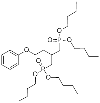 CAS 登录号：103486-79-9， [4-二丁氧基磷酰-3-(二丁氧基磷酰基甲基)丁氧基]苯
