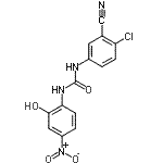 CAS 登录号：103576-38-1， 1-(4-氯-3-氰基苯基)-3-(2-羟基-4-硝基苯基)脲