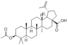 CAS 登录号：10376-50-8， (3beta)-3-(乙酰氧基)-羽扇-20(29)-烯-28-酸