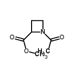 CAS 登录号：103897-99-0， 甲基1-乙酰基-2-吖丁啶羧酸酯